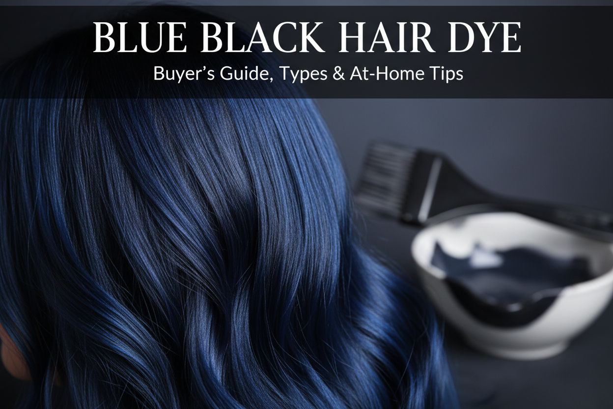 Blue Black Hair Dye: Buyer’s Guide, Types & At-Home Tips