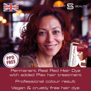 Real Red Hair Dye with Added Plex Hair Care Conditioner, Permanent Hair Colour