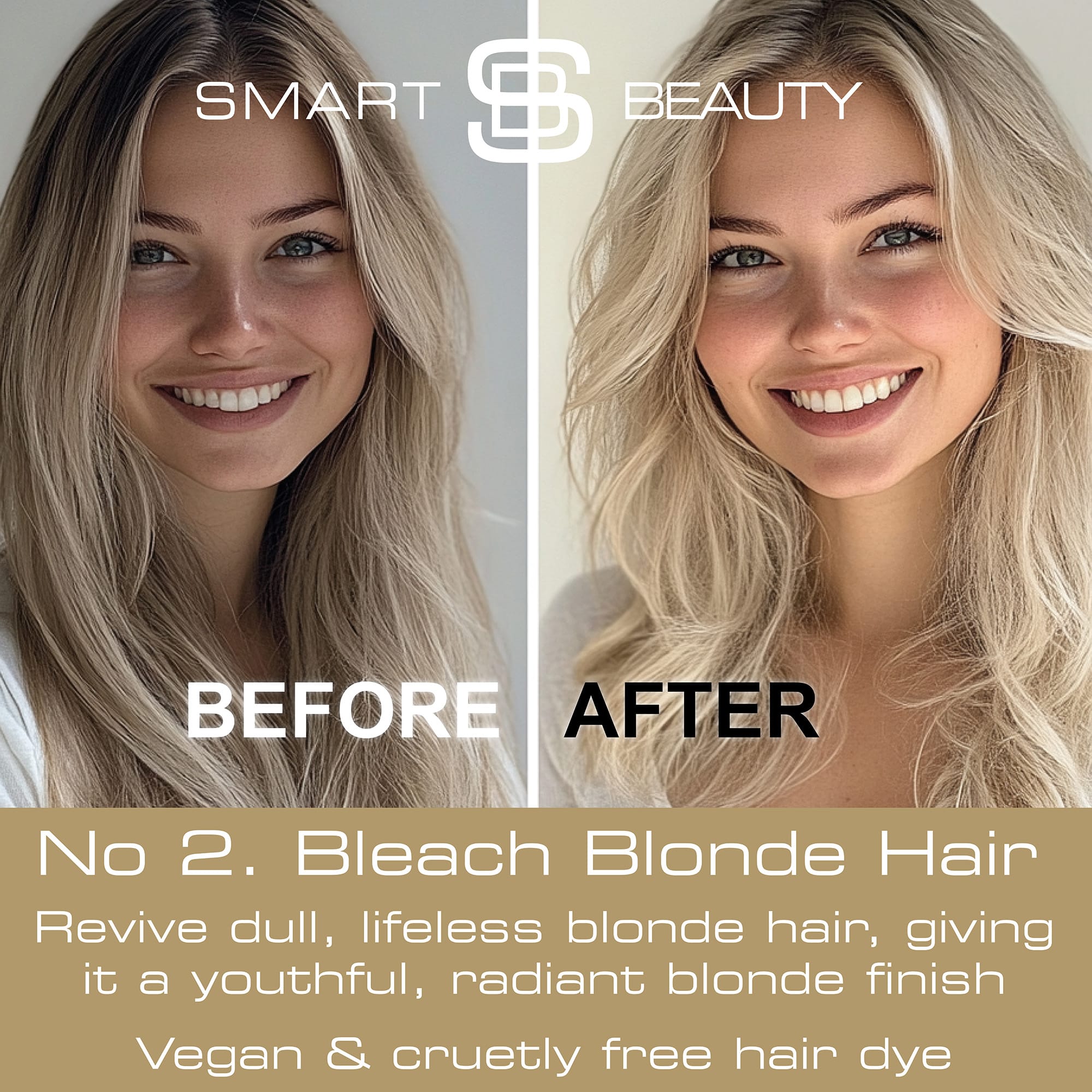 Smart Blonde Gentle 6% Hair Bleach Kit for Blonde Hair– professional-grade at-home hair bleach for naturally blonde or light-colored hair, lifts up to 4 shades, gentle on sensitive scalps, cruelty-free and vegan-friendly.